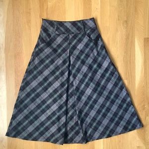 Plaid A-Line Skirt New w/o tags